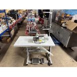 Zote 4 spool overlock embroidery machine and table, model WR5818, 240v