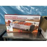 Livivo kitchen 3 section server and warming tray, model BS2270