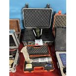 Unbranded pressure tester & case, with unbranded compressive strength concrete tester & case