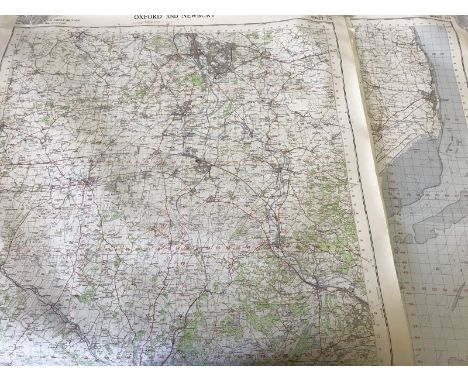 9 c1960's military ordnance survey maps of regions of British Isles.  