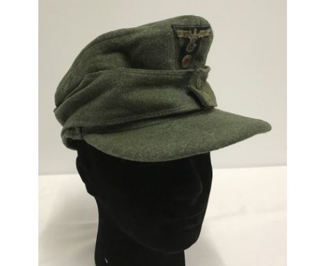 German M43 service cap. Army badged, silk lined. 