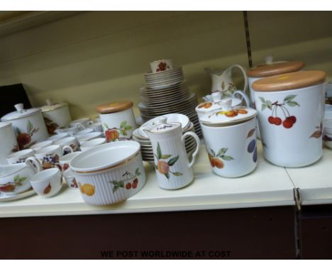 A large quantity of Royal Worcester Evesham dinner, tea and kitchen ware(approx thirty pieces)
