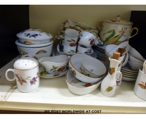 A large quantity of Royal Worcester Evesham dinner, tea and kitchen ware (approx thirty pieces)
