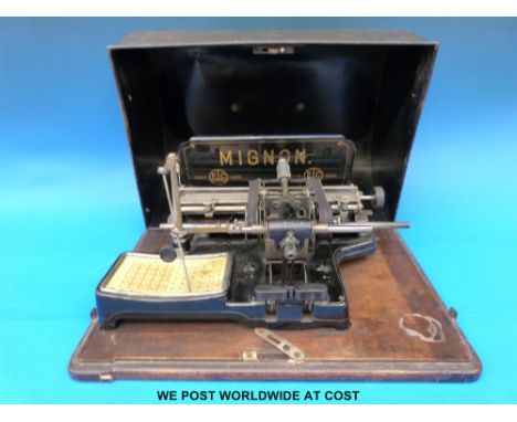 A Mignon typewriter