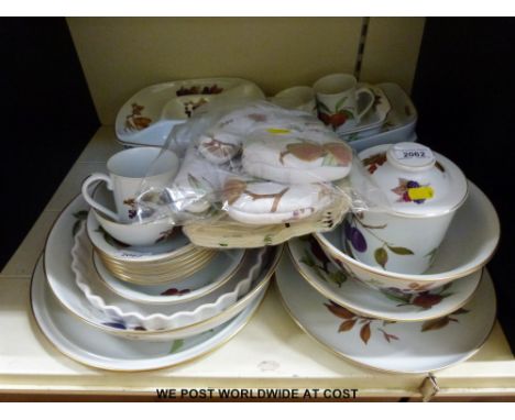 A large quantity of Royal Worcester Evesham dinner, tea and kitchen ware (approx thirty pieces)
