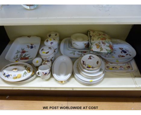 A large quantity of Royal Worcester Evesham dinner, tea and kitchen ware(approx thirty pieces)
