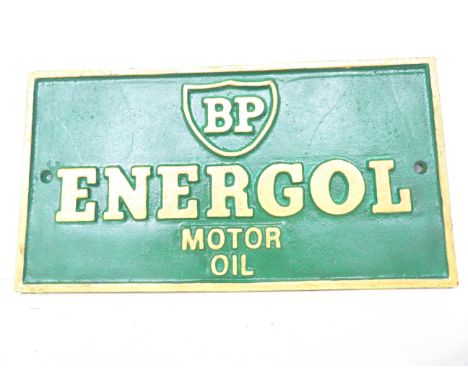 Cast iron BP sign
