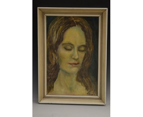 K Bosworth (20th century)
Portrait of a Girl
signed, oil on hardboard, 44cm x 28.5cm
