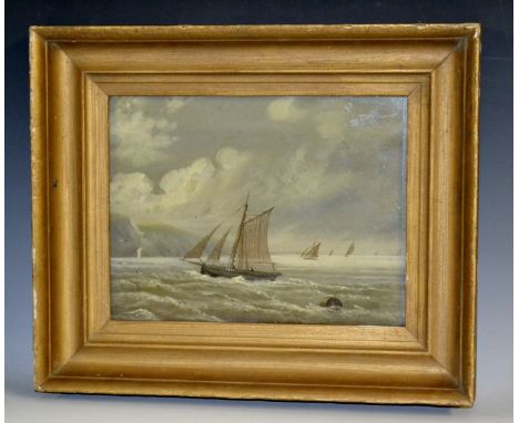 English School (19th century)
Fishing Boats off the Coast
oil on panel, 20cm x 26cm