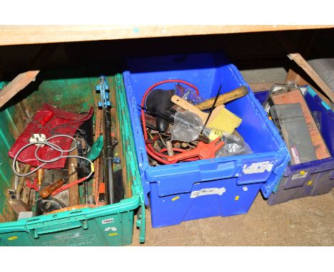 THREE BOXES OF VARIOUS HAND TOOLS