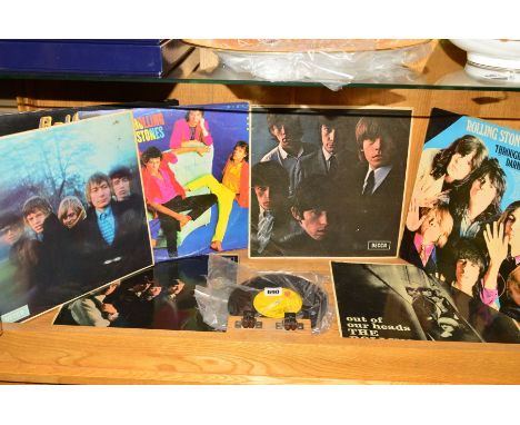 SEVEN L.P'S AND A SINGLE BY THE ROLLING STONES, including Rolling Stones, No.2 Through the Past Darkly, Rolled Gold, Dirty Wo