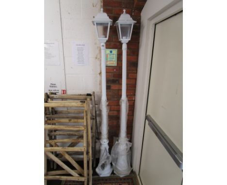 Pair of lamp posts
