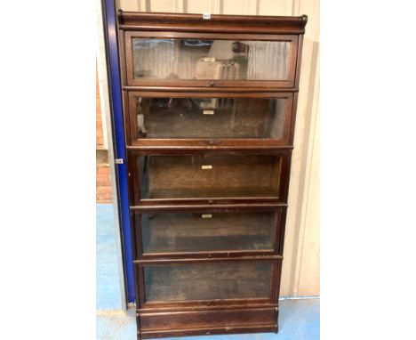 Globe Wernicke bookcase - 5 heights 34" w x 10.5"d x 71"h