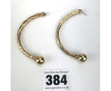 9k gold bangle, broken. W: 5.7 gms