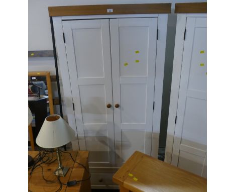Modern white fronted wardrobe