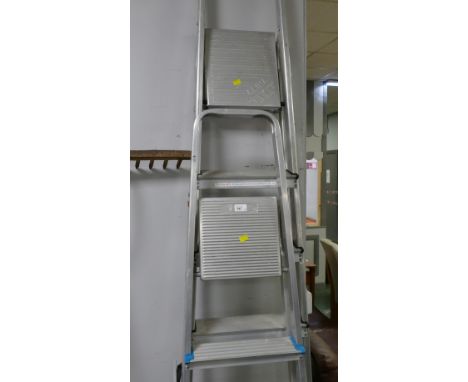 Two pairs of alloy step ladders