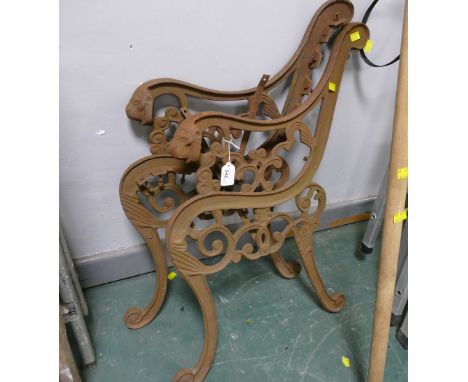 Ornate bench ends