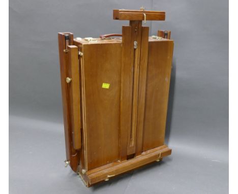 Folding portable wooden artists box / easel combination.