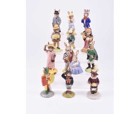 A collection of Royal Doulton Bunnykins figures, comprising Businessman Bunnykins, limited edition 3869/5,000, DB203; Sundial