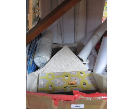 QUANTITY OF LEWIS'S MEMORABILIA INCLUDING ADVERTISING POSTERS, PHOTOS, FIRST DAY COVERS, BROCHURES, DINNER MENU, ARCHITECTURA