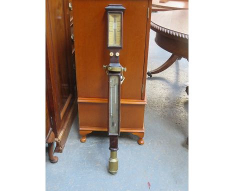 ANTIQUE SHIP'S BAROMETER, STAMPED WITH THE NAMES SHARMAN AND D NEILL, BELFAST, BELIEVED TO BE FROM THE SS WELSH PRINCE
