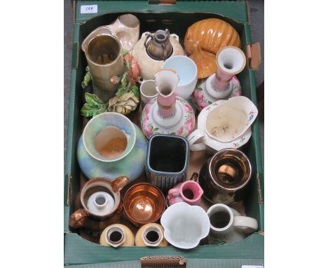 PARCEL OF VARIOUS CERAMIC JUGS AND VASES 
