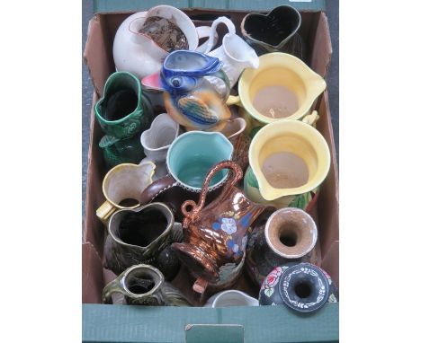 PARCEL OF VARIOUS CERAMIC JUGS AND VASES 