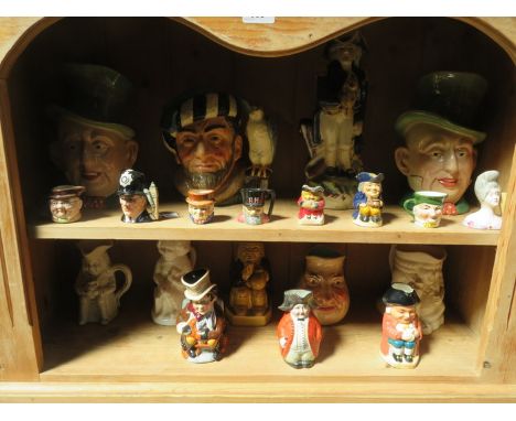 PARCEL OF VARIOUS CERAMIC TOBY AND CHARACTER JUGS INCLUDING BESWICDK, ROYAL DOULTON ETC..