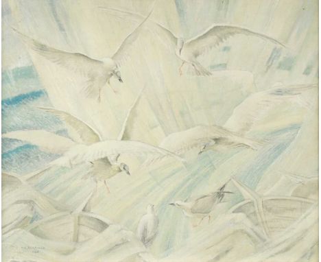 § Mildred Elsie Eldridge (British 1909-1991) Swooping Gullssigned and dated 'M.E. ELDRIDGE / 1940' (lower left)oil on canvas4