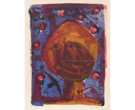 Rufino Tamayo (Mexican 1899-1991) Cabeza con pájaros, 1958signed 'Tamayo' (lower right); numbered 215/300lithograph; an invit