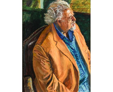 § Carel Weight CH, CBE, RA (British 1908-1997) Portrait of Mervyn Levysigned 'Carel Weight' (upper left)oil on board60 x 44.5