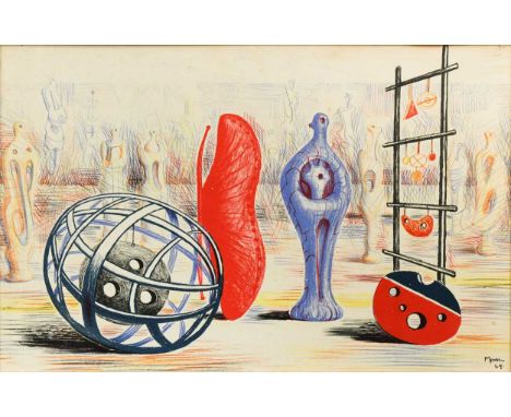 § Henry Moore OM CH FBA (British 1898-1986) Sculptural Objectsfacsimile signed and dated 'Moore / 49.' (lower right)lithograp