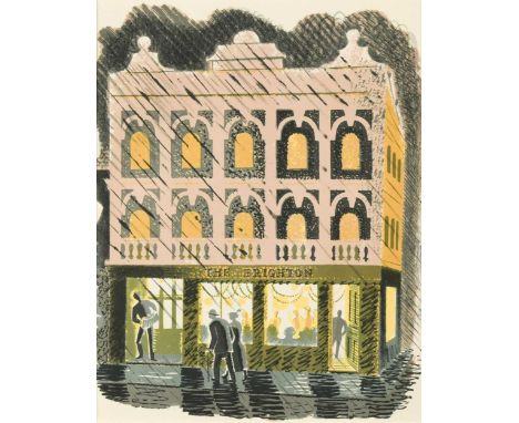 Eric Ravilious (British 1903-1942) Public Houselithograph from the 1938 High Street series published by The Curwen Press; tog