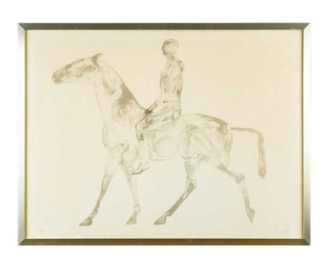 § Dame Elisabeth Frink CH, RA (British 1930-1993) Horse and Ridersigned 'Frink' (lower right); numbered 163/500lithograph58 x