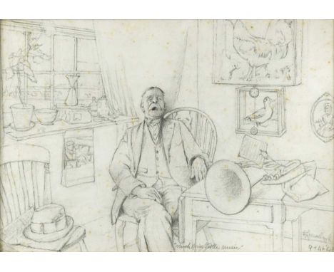 § Charles Spencelayh RMS, HRBSA (British 1865-1958) Sketch for Much Noise, Little Musicsigned and dated 'C Spencelayh / 9 + 4