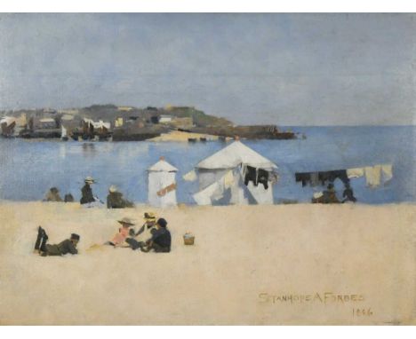 Stanhope Forbes RA (British 1857-1947) Children on the beach, St Ivessigned and dated 'STANHOPE A FORBES / 1886' (lower right