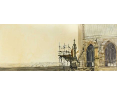 § James Morrison RSA, RSW (Scottish 1932-2020) Winchester Cathedralsigned and dated 'MORRISON 1988' (lower right)oil on board