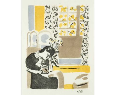 § Vanessa Bell (British 1879-1961) Girl readinglithograph unnumbered from an edition of 250 published by Millers of Lewes38 x