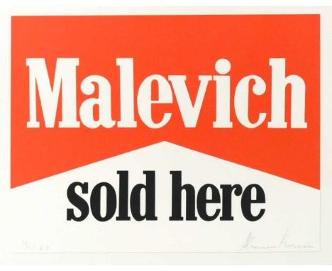 Alexander Kosolapov (Russian-American 1943-) Malevich Marlborosigned 'Alexander Kosolapov' (lower right); numbered 18/25 A.P.
