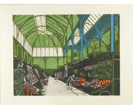Covent Gardensigned 'Edward Bawden' (lower right); artist's prooflithograph58 x 78cmNot examined out of the frame, most of th