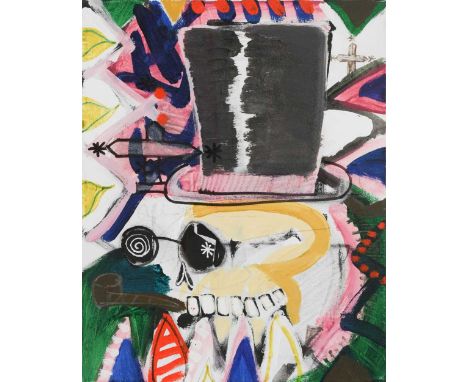 § Tony ""Doc"" Shiels (British 1938-) Portrait of Baron Samedisigned and dated 'Shiels '09' (centre left)acrylic on canvas50 