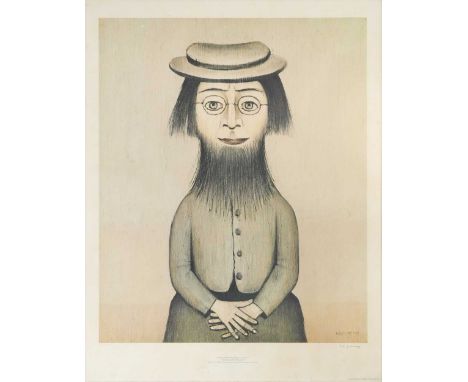 § Laurence Stephen Lowry RA, RBA (British 1887-1976) Woman with a Beardsigned 'L.S. Lowry' (lower right); numbered 678/750lit