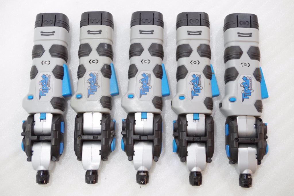 [5] FLIPOUT SPEED HEX Cordless Screwdrivers, NO Chargers (Powers on and