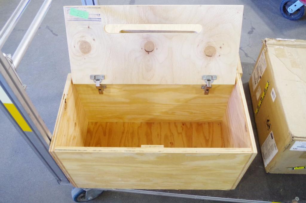 [2] Plywood Boxes, 27" x 131/2" x 14"H, 3/4" Plywood, 13/8" x 14" Slot