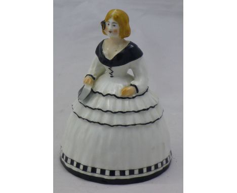 A Royal Worcester table bell in the form of a lady