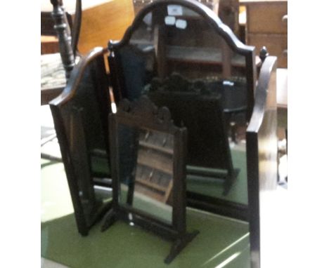 A triptych mirror and another