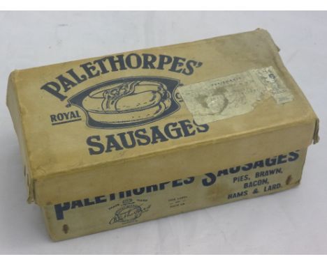 A vintage Palethorpes advertising box