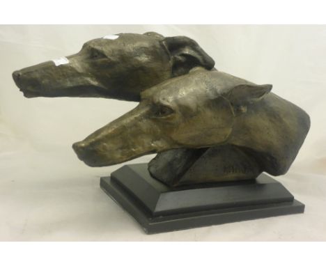 A double headed greyhound bronze