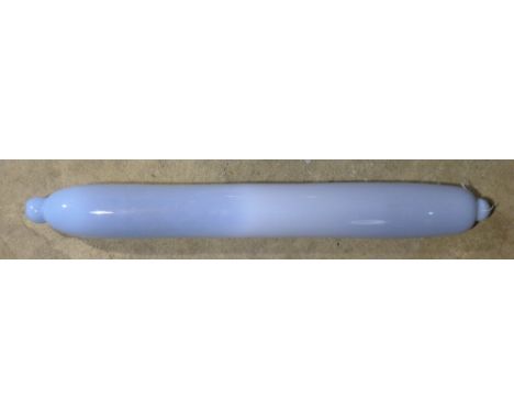 A large 19th century coloured glass rolling pin