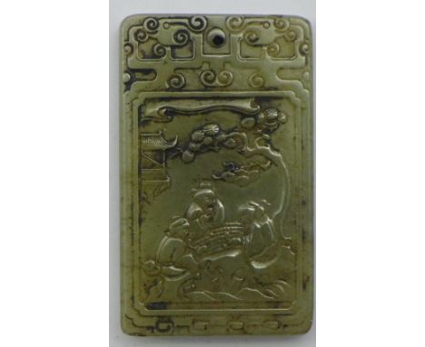 A Chinese jade pendant